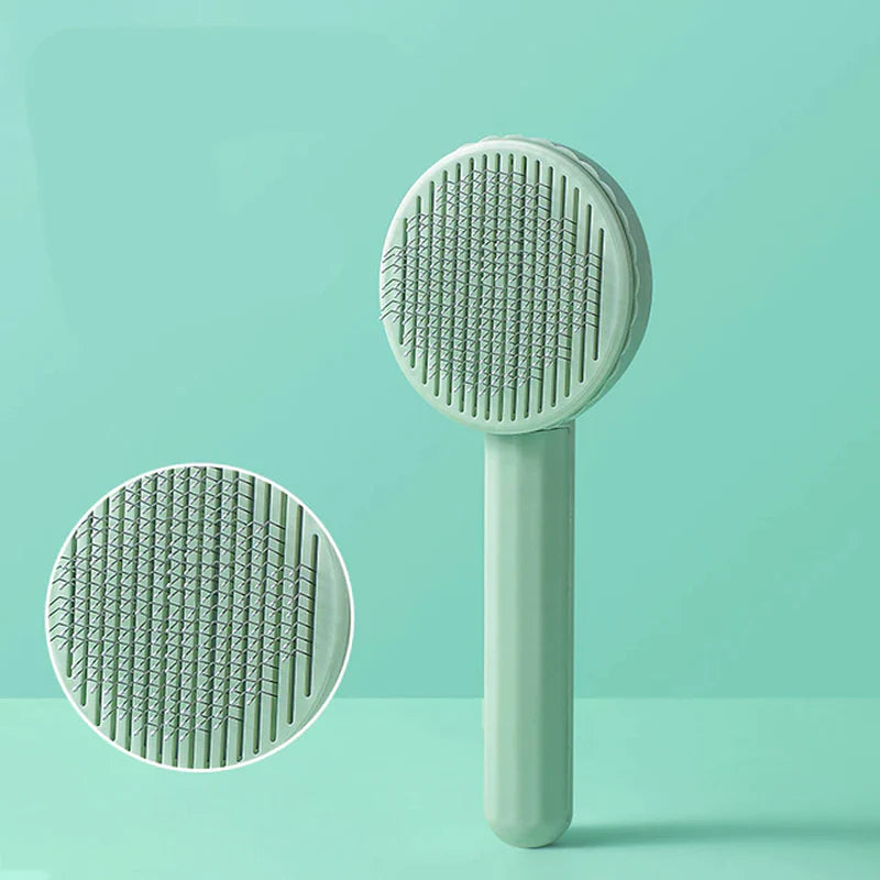 Self-Cleaning Pet Grooming Brush