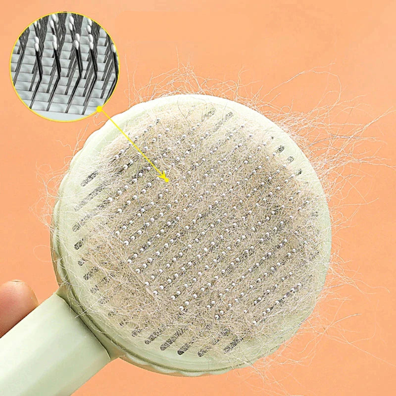 Self-Cleaning Pet Grooming Brush