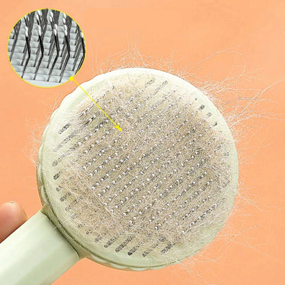 Self-Cleaning Pet Grooming Brush